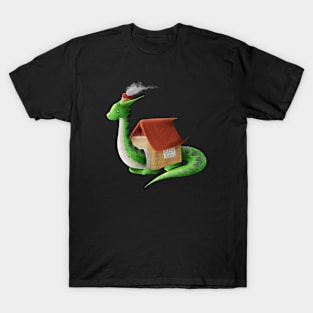 Kawaii Snail Dragon - Without Background T-Shirt